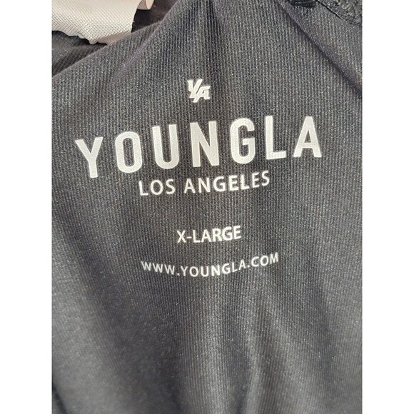 YoungLA XL Legging Shorts Layered Bodybuilding Gym Lifting Pants Workout Stretch - Picture 10 of 11